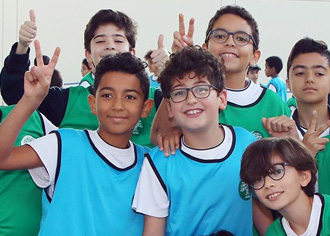 Student working in class